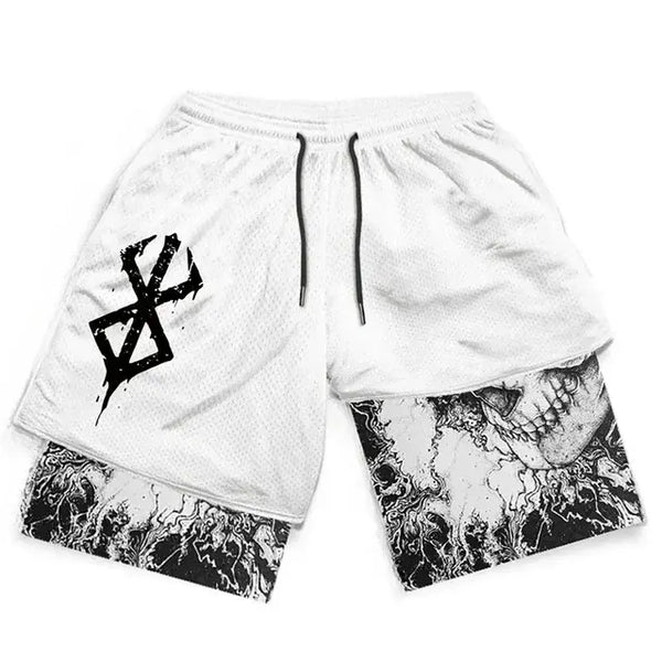 Y2K Men’s Anime Gym Shorts - Mike's Gear 