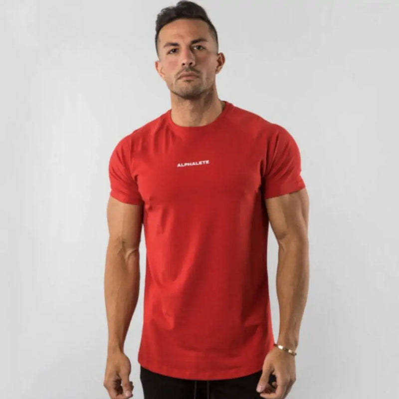 Men Fitted Gym T-Shirt - Mike's Gear 