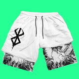 Y2K Men’s Anime Gym Shorts - Mike's Gear 