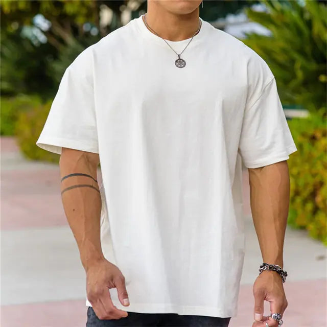 Men Gym Workout Fitness Cotton - Mike's Gear 