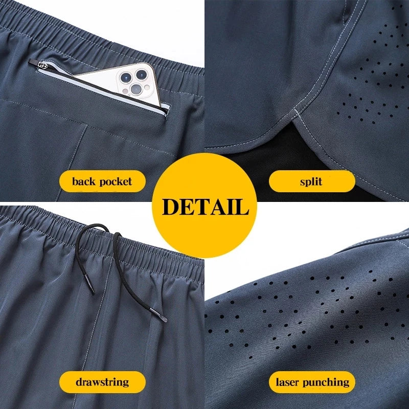 Men's Quick-Drying Running Shorts - Mike's Gear 