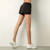 Women Gym Double Shorts - Mike's Gear 