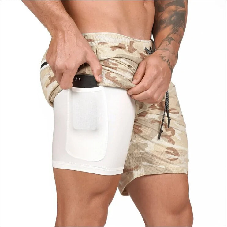 Running Shorts Double Outdoor Sportswear - Mike's Gear 