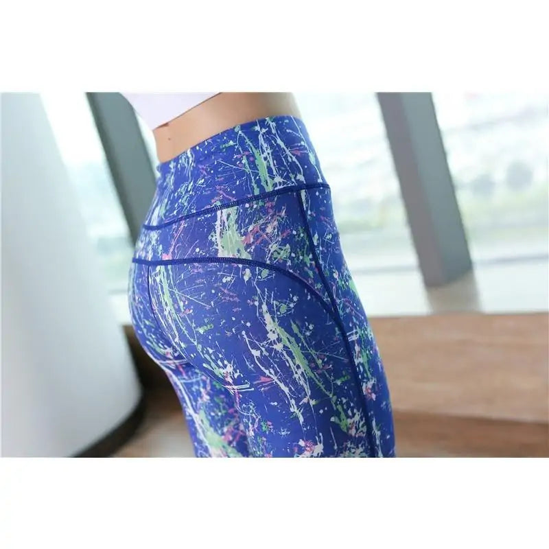 Paint Splatter 90s Yoga Pants - Mike's Gear 