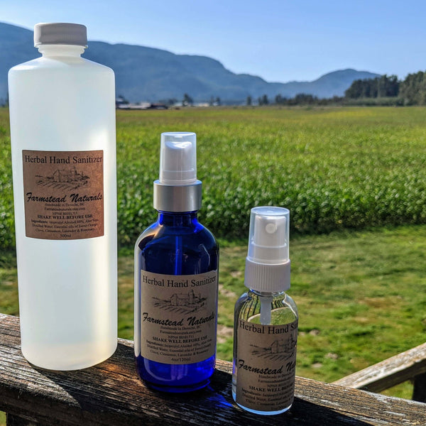 Herbal Hand Sanitizer - Bulk - Farmstead Naturals: 30mL - Mike's Gear 