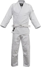 FUJI Single Weave Judo Gi Uniform - Kids & Adults Cotton Training Gi for Judo and Karate (White 5)