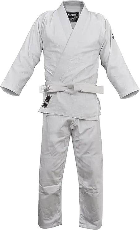 FUJI Single Weave Judo Gi Uniform - Kids & Adults Cotton Training Gi for Judo and Karate (White 5)