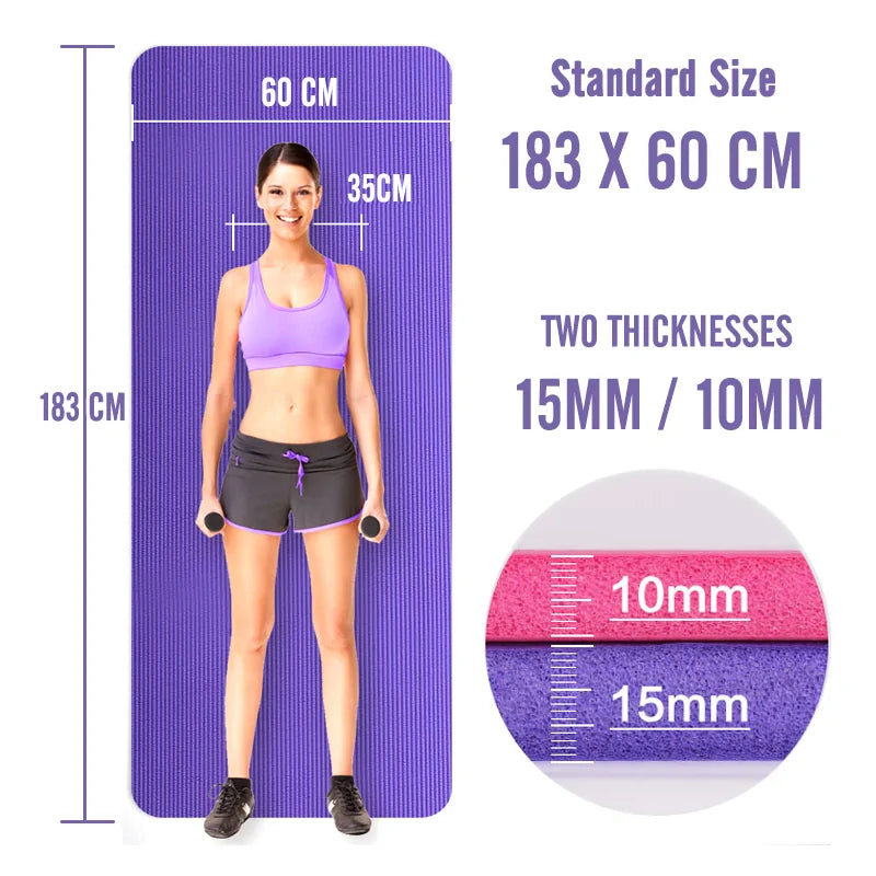 Non-Slip Fitness Mat Gym - Mike's Gear 