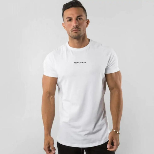 Men Fitted Gym T-Shirt - Mike's Gear 