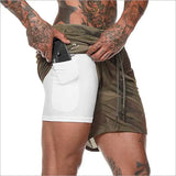 Running Shorts Double Outdoor Sportswear - Mike's Gear 