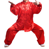 Andux Chinese Traditional Tai Chi Uniforms Kung Fu Clothing Unisex SS-TJF01 (Red XL)