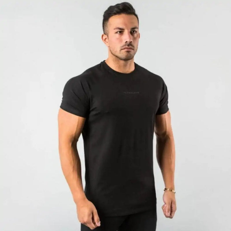 Men Fitted Gym T-Shirt - Mike's Gear 