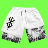 Y2K Men’s Anime Gym Shorts - Mike's Gear 