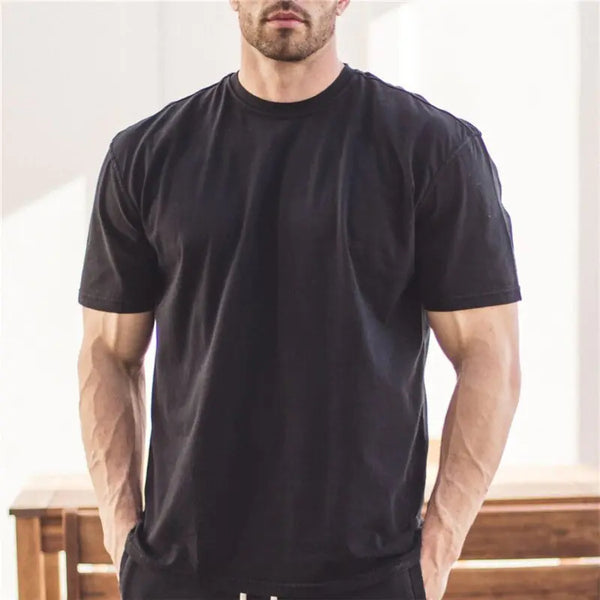 Men Gym Workout Fitness Cotton - Mike's Gear 