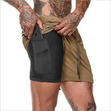 Running Shorts Double Outdoor Sportswear - Mike's Gear 