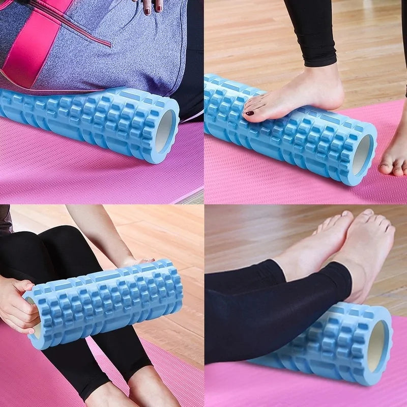 Fitness Foam Roller Set: Yoga Column & Soft Yoga Block - Mike's Gear 