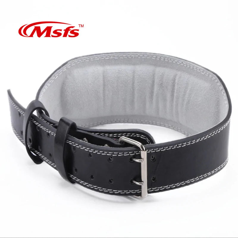 Leather Weightlifting Belt Gym - Mike's Gear 