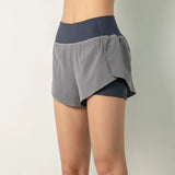 Women Gym Double Shorts - Mike's Gear 