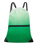 HOLYLUCK Drawstring Backpack Bag Sport Gym Sackpack Gradient Green - Mike's Gear 