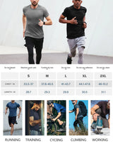 5 Pack Mesh Workout Shirts for Men Dry Fit Gym Shirts Quick Dry Athletic Short Sleeve T-Shirt Moisture Wicking X-Large 1 Black 1 Gray 1 White 1 Blue 1 Green - Mike's Gear 