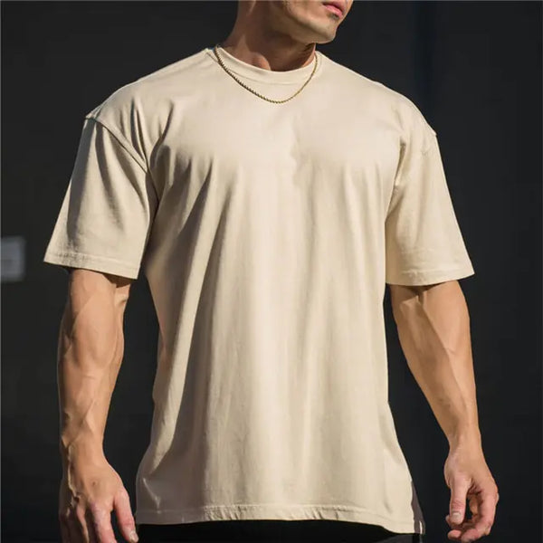 Men Gym Workout Fitness Cotton - Mike's Gear 