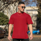 Men Gym Workout Fitness Cotton - Mike's Gear 