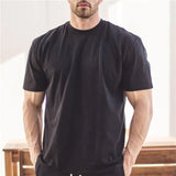 Men Gym Workout Fitness Cotton - Mike's Gear 