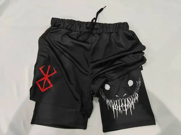 Y2K Men’s Anime Gym Shorts - Mike's Gear 