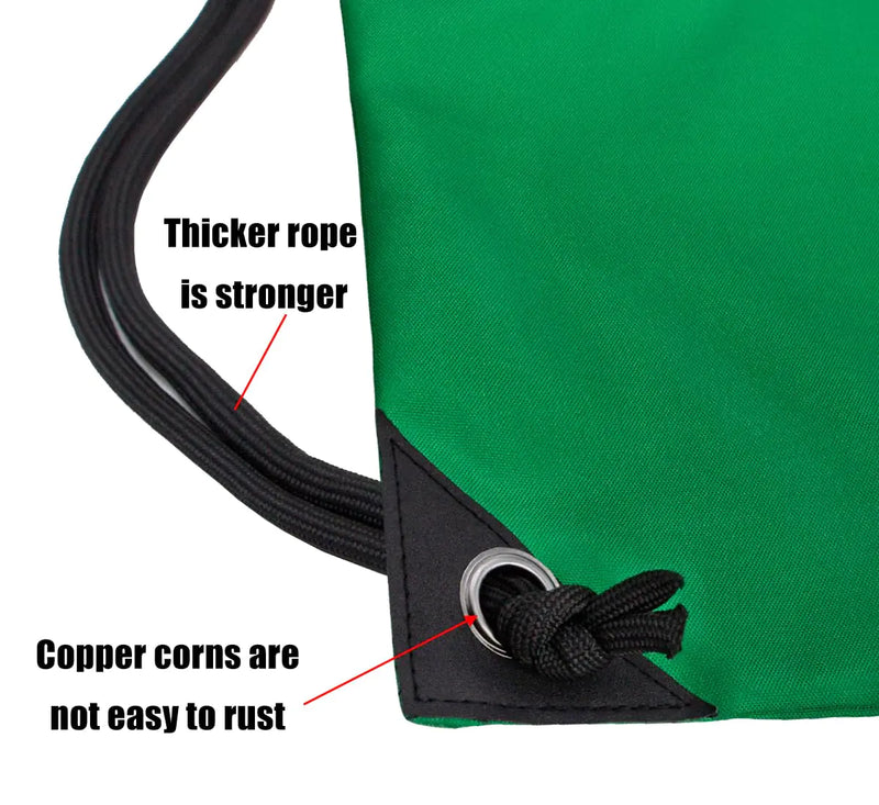 HOLYLUCK Drawstring Backpack Bag Sport Gym Sackpack Gradient Green - Mike's Gear 
