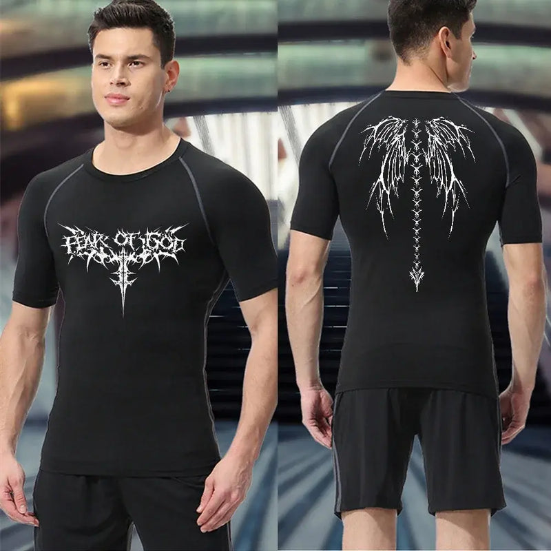 Sport Quick Dry Tight Gym T-shirts - Mike's Gear 